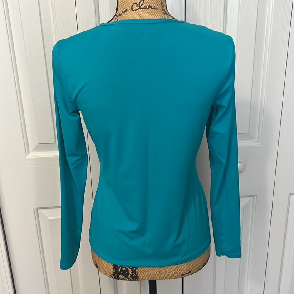 LL Bean Turquoise Rash Guard - Picture 6 of 10